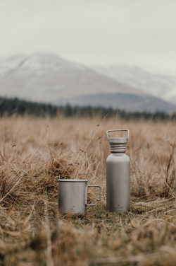Logotrade korporatīvās dāvanas foto: Nordic Drift Trail īpaši vieglā titāna ūdens pudele 600 ml