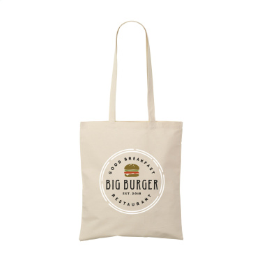 Логотрейд pекламные подарки картинка: ShoppyBag (180 г/м²) хлопковая сумка с длинными ручками