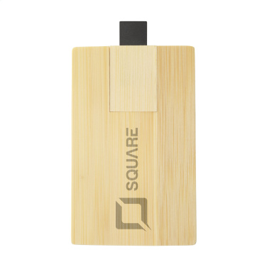 Логотрейд pекламные продукты картинка: Кредитная карта USB Bamboo 64 ГБ
