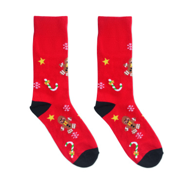 Лого трейд pекламные подарки фото: Pair of Christmas socks M