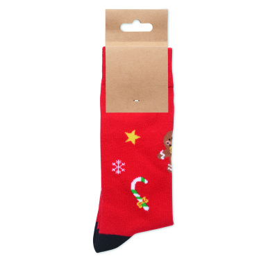 Лого трейд pекламные подарки фото: Pair of Christmas socks L