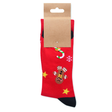 Лого трейд pекламные cувениры фото: Pair of Christmas socks L