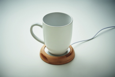 Логотрейд pекламные подарки картинка: Bamboo mug warmer with USB