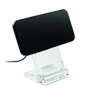 Лого трейд pекламные подарки фото: Acrylic wireless charger 15W