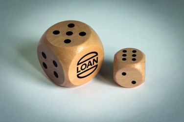 Лого трейд бизнес-подарки фото: Schima wooden dice 3cm dia