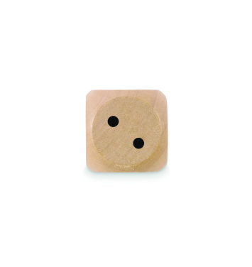 Логотрейд бизнес-подарки картинка: Schima wooden dice 3cm dia