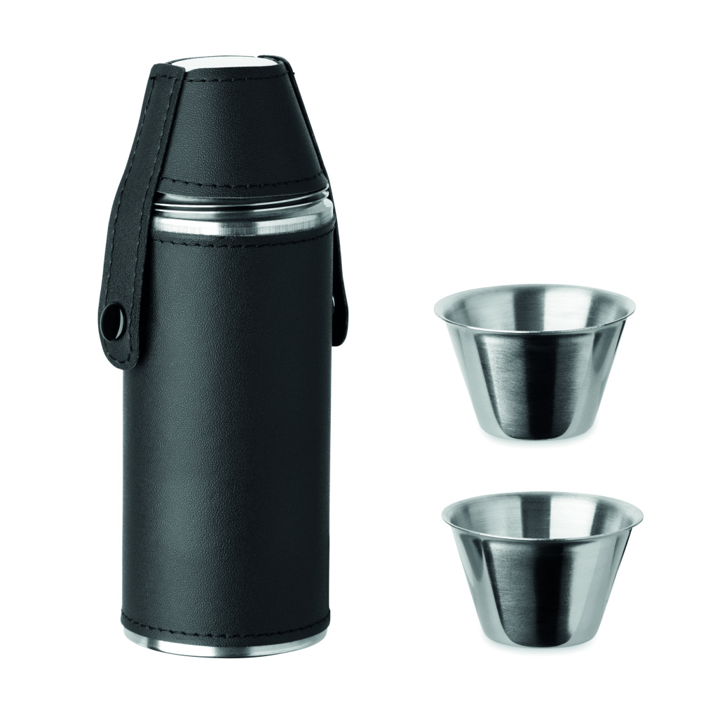 Лого трейд pекламные продукты фото: Hip flask with shot cups