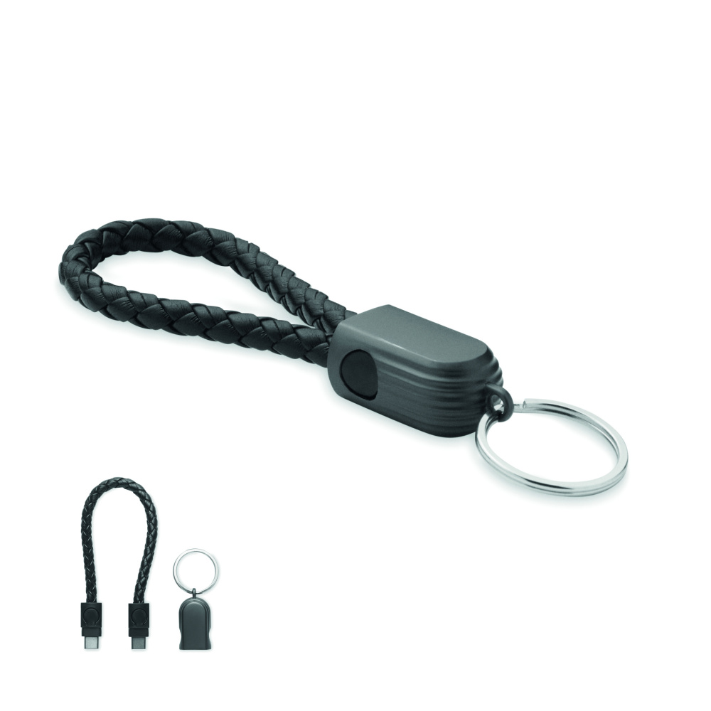 Лого трейд pекламные продукты фото: Key ring loop cable type-C