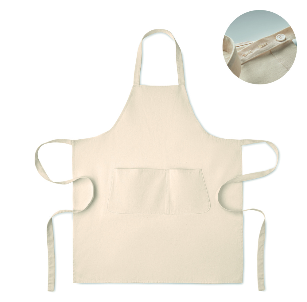 Лого трейд pекламные подарки фото: Organic cotton apron 240 gr/m²