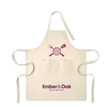 Лого трейд pекламные подарки фото: Organic cotton apron 240 gr/m²