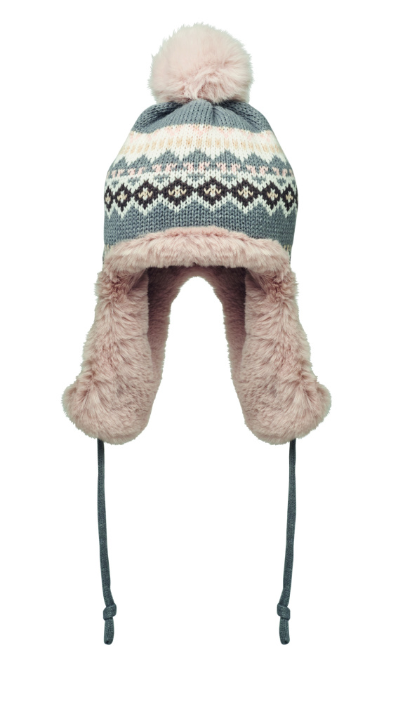 Лого трейд бизнес-подарки фото: Knitted beanie with ear flap
