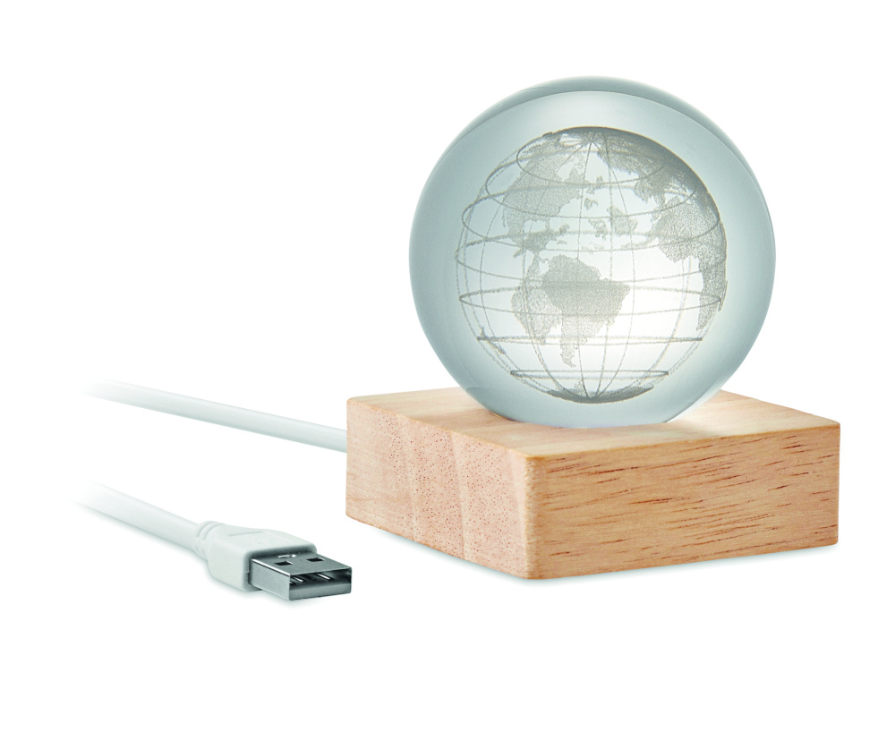 Логотрейд pекламные продукты картинка: LED globe glass ball