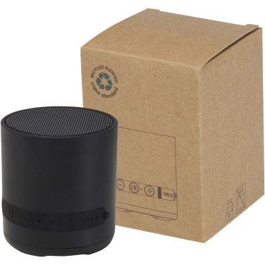 Логотрейд бизнес-подарки картинка: Hunor беспроводной динамик из переработанного пластика мощностью 3 Вт