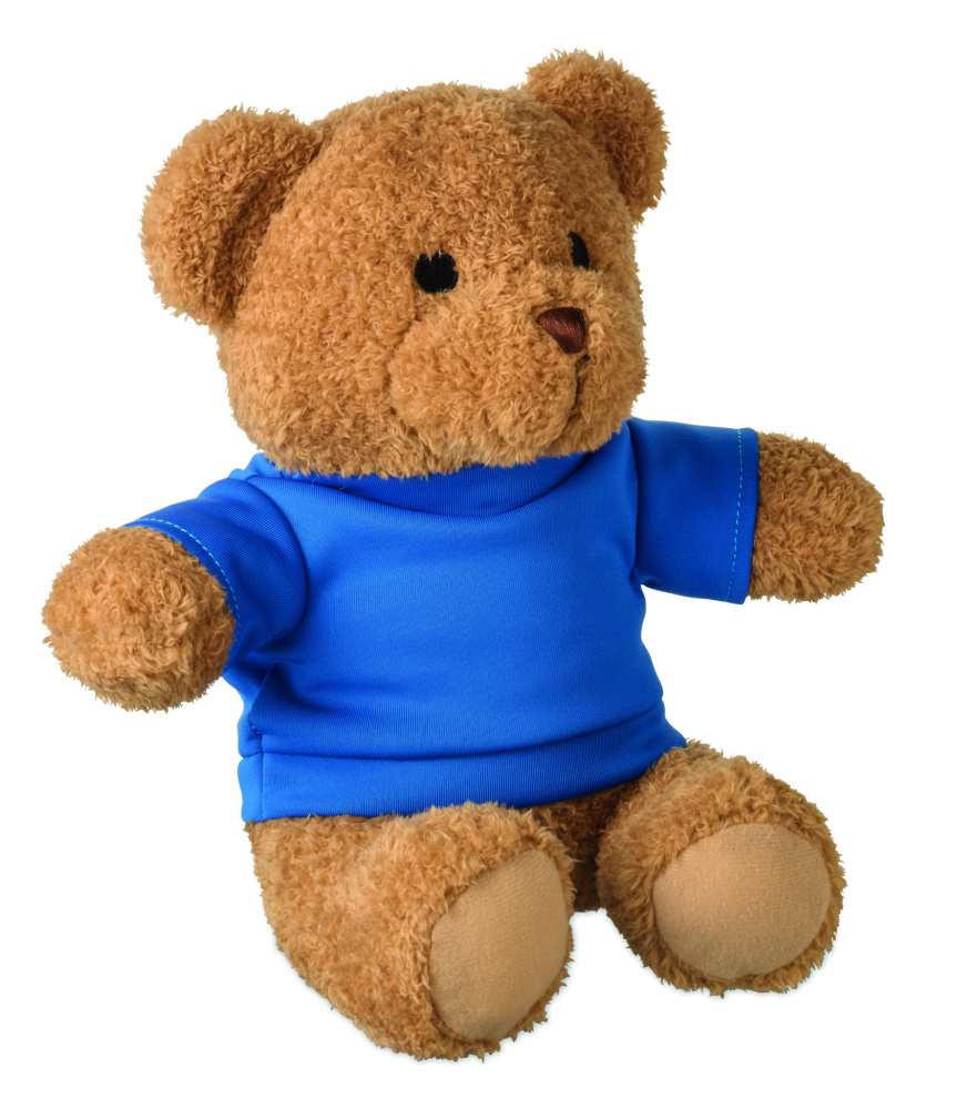 Логотрейд pекламные подарки картинка: Teddy bear with t-shirt 23 cm