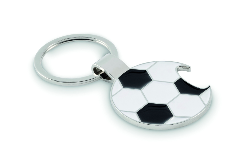 Логотрейд pекламные продукты картинка: Football keyring with opener