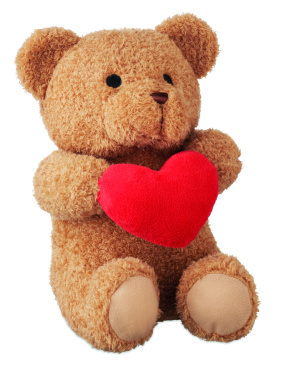 Лого трейд бизнес-подарки фото: Teddy bear with heart 23cm