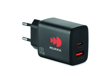 Логотрейд pекламные продукты картинка: EU 2-pole wall adapter/charger