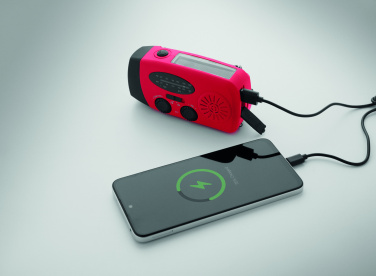 Лого трейд бизнес-подарки фото: Portable radio SOS with LED torch