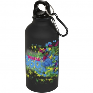 Logotrade reklamprodukter bild: Oregon matt sportflaska med karbinhake 400 ml
