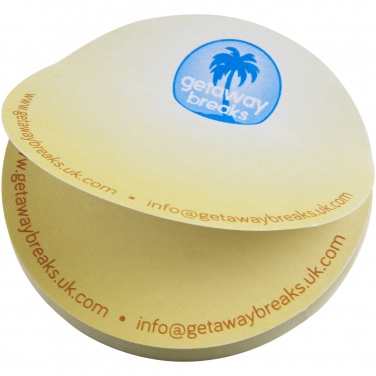 Logotrade reklamprodukter bild: Sticky-Mate® cirkelformade klisterlappar av återvunnet material