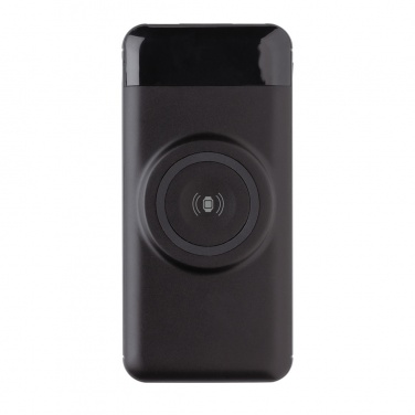 Logotrade profilreklam bild: 10.000 mAh trådlös powerbank med klockladdare
