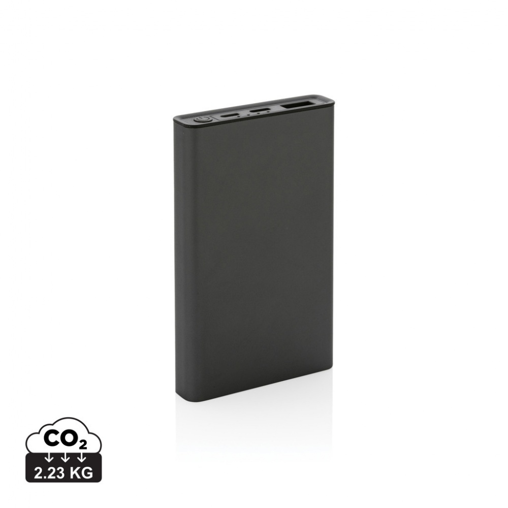 Logotrade profilreklam bild: Terra 5.000 mAh powerbank RCS återvunnen aluminium