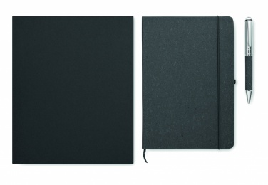 Logotrade kampanjprodukter bild: Anteckningsbok återv. läder