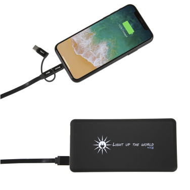 Logotrade kampanjprodukter bild: SCX.design P30 light-up 8000 mAh soldriven powerbank