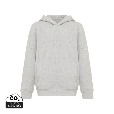 Logotrade profilprodukter bild: Iqoniq Yengo hoodie i återvunnen bomull med sidofickor för b