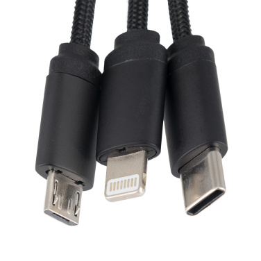 Logotrade kampanjprodukter bild: Kabel 3-i-1 med upplyst logotyp - LH-ZM04