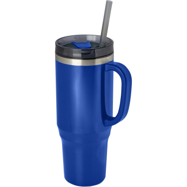 Logotrade presentreklam bild: Melbourne RCS-certifierad mugg med sugrör, 1 200 ml