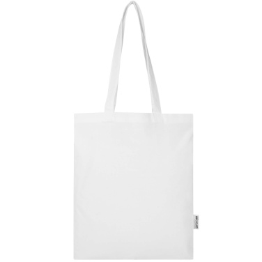 Logotrade profilprodukter bild: Madras Blend 140 g/m² tygväska av GRS-certifierad återvunnen bomull 7L