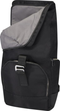 Logotrade reklamprodukter bild: Rhine 15 tum ryggsäck 18 l av GRS-återvunnen rolltop