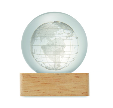 Logotrade reklamprodukter bild: LED-glob glasboll