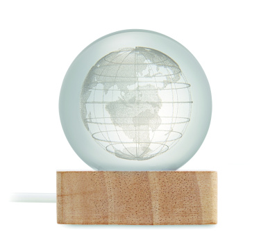 Logotrade presentreklam bild: LED-glob glasboll