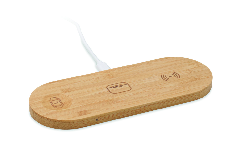 Logotrade kampanjprodukter bild: 3 i 1 15W trådlös laddare