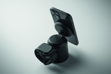 Logotrade profilprodukter bild: 3 i 1 trådlös laddare 15W