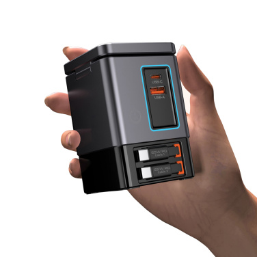 Logotrade profilreklam bild: Urban Vitamin Sacramento 105WGAN laddare med utdragbara kabl