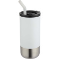 Grayson 480 ml RCS-återvunnen isolerad termos med sugrör, Vit