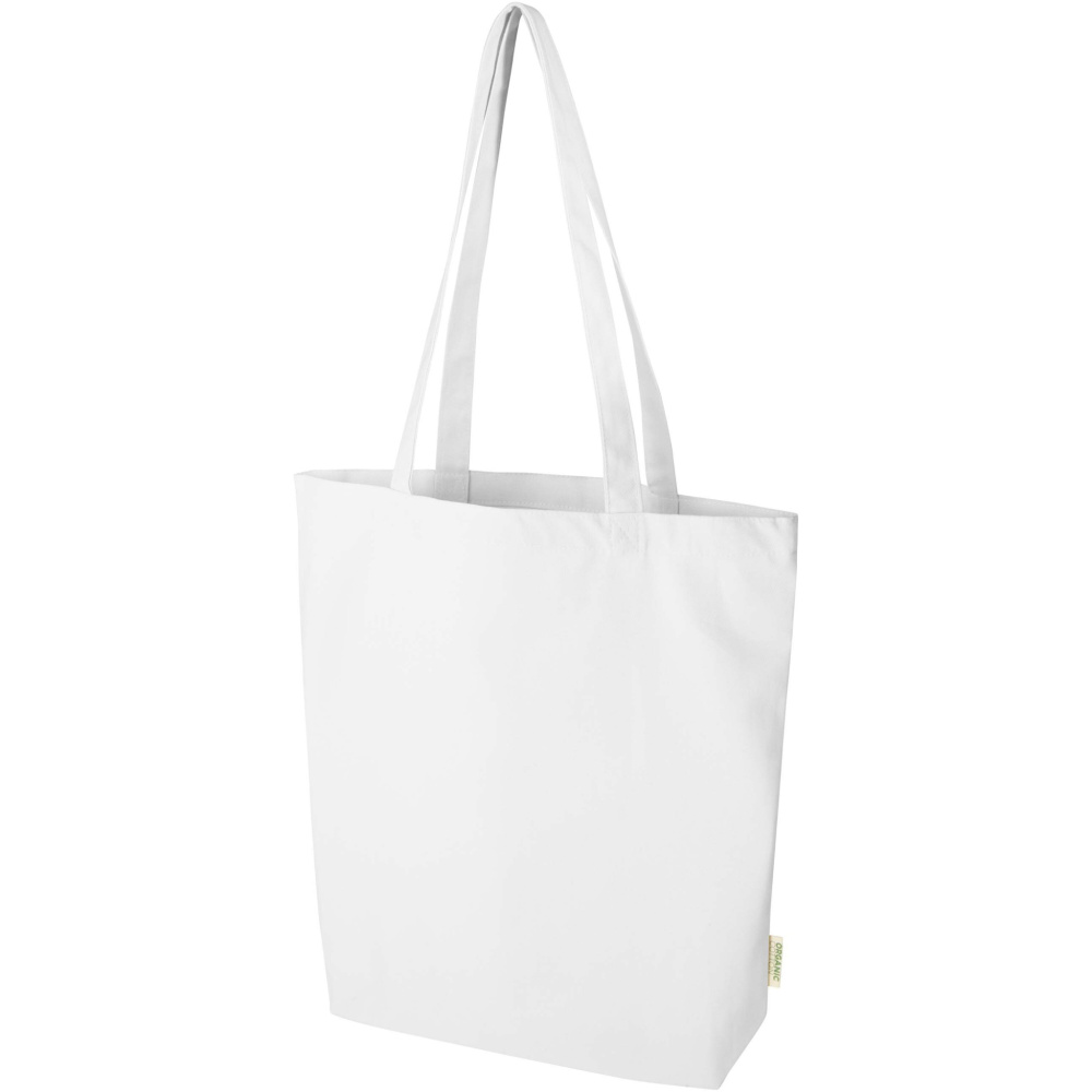 Logotrade kampanjprodukter bild: Odisha 180 g/m² tygväska av ekologiskt OCS-material med bred botten, 11 l