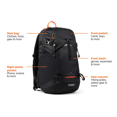 Logotrade reklamprodukter bild: Nordic Drift Trail RCS ryggsäck 24L