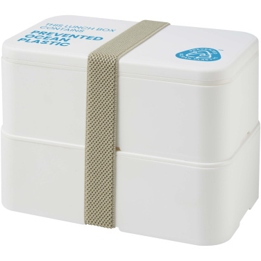 Logotrade presentreklam bild: MIYO POP 700 + 700 ml lunchlåda i dubbla lager